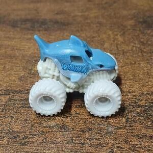 Miniature 1.5" Megalodon White Bone Yard Monster Truck
